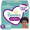 Pampers Cruisers Cruisers Disposable Baby Diapers Size 6, 108 Count