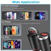 2Pcs 100W USB Type-C Car Charger QC4.0 PD3.0 USB Fast Charging Adapter Dual Port Car Cigarette Lighter Compatible with iPhone14/13/12 IPad Samsung