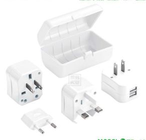 2100MA Multi-function Conversion Plug Conversion Socket (Option: No USB white-1500W)