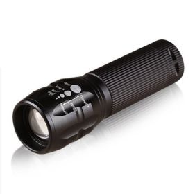 Zoom 3 gear strong light LED flashlight focusing outdoor bike mountain bike lamp 18500 AAA battery (Option: 9)