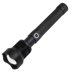 USB Rechargeable Outdoor High-Power Flashlight (Option: B black)