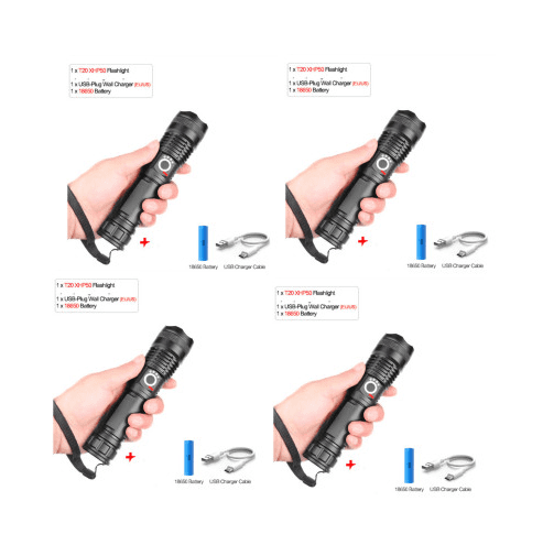 USB Charging Zoom P50 Flashlight USB Charging Zoom P50 Flashlight