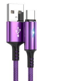 Compatible with Apple, Compatible with Apple , Explosive Apple Data Cable For IPhone12 Android (Option: Purple-0.25mapple)