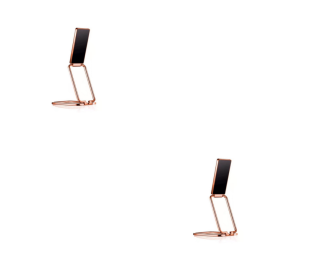 Mobile Phone Holder Folding Ring Buckle Desktop Tablet Retractable (Option: Rose gold 2pcs)