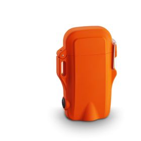 Waterproof Double   Charging With Flashlight (Color: ORANGE)