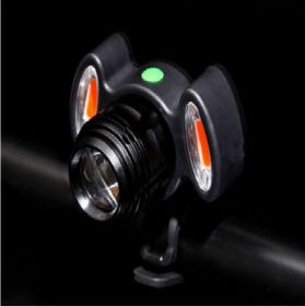 Night biking glare flashlight (Color: Black)