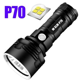 Strong Flashlight Focusing Led Flash Light Rechargeable Super Bright LED Outdoor Xenon Lamp (Option: P20-No Battery)