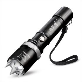 Self-Defense LED Flashlight (Color: Black)