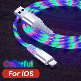 Fast Charging And Luminous Mobile Phone Data Cable (Option: Colorful-2M)