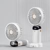 Portable Fan; Handheld Fan Personal Mini Fan 4200mAh Rechargeable With 5 Speeds; Battery Operated Mini Fan With LED Display; 11-21Hs Desk Fan Working