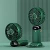 Portable Fan; Handheld Fan Personal Mini Fan 4200mAh Rechargeable With 5 Speeds; Battery Operated Mini Fan With LED Display; 11-21Hs Desk Fan Working