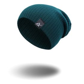 COKK Knitted Beanie Women's Hat Winter Men Skullies Beanies Warm Casual Slouchy Hat Crochet Beanie Hat Female Baggy Cap Cheap (Color: Green)