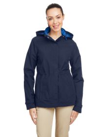 Ladies' Voyage Raincoat - BLACK - XS (Color: NAUTICA NAVY, size: 3XL)