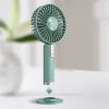 Portable Handheld Fan USB Rechargeable Battery Adjustable Three-block Wind Speed Cooling Desk Fan; Outdoor Travel Magic