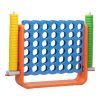 Jumbo 4-to-Score Game Set;  Giant Connect 4 with 42 Rings;  Indoor Outdoor Game Set for Kids and Adults