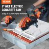 VEVOR Electric Concrete Saw, Motor Circular Saw Cutter, Wet Disk Saw Cutter Includes Water Line, Pump and Blade, for Stone, Brick