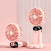 Portable Fan; Handheld Fan Personal Mini Fan 4200mAh Rechargeable With 5 Speeds; Battery Operated Mini Fan With LED Display; 11-21Hs Desk Fan Working