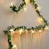 1pc Cherry Blossom Cane Light String Easter Party Wedding Site Layout Fairy Lights Battery Powered 4.9ft/10lLED; 9.9ft/20LED; 16.4ft/50LED Christmas F