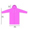 Reusable Rain Poncho; EVA Conjoined Fashionable Transparent Raincoat For Students; Children