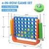 Jumbo 4-to-Score Game Set;  Giant Connect 4 with 42 Rings;  Indoor Outdoor Game Set for Kids and Adults