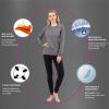 Women Thermal Underwear Long Johns Base Layer Inner Fleece Top Bottom 2 Pieces Sets